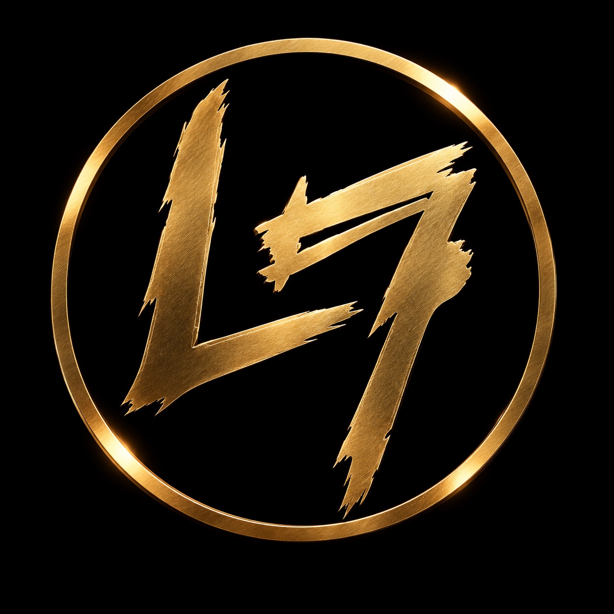 I Need You to Know cover art: gold brush-stroke L7 mark in a gold ring on black