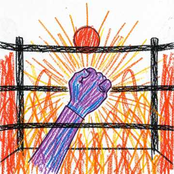 Original Suno cover art for Pain